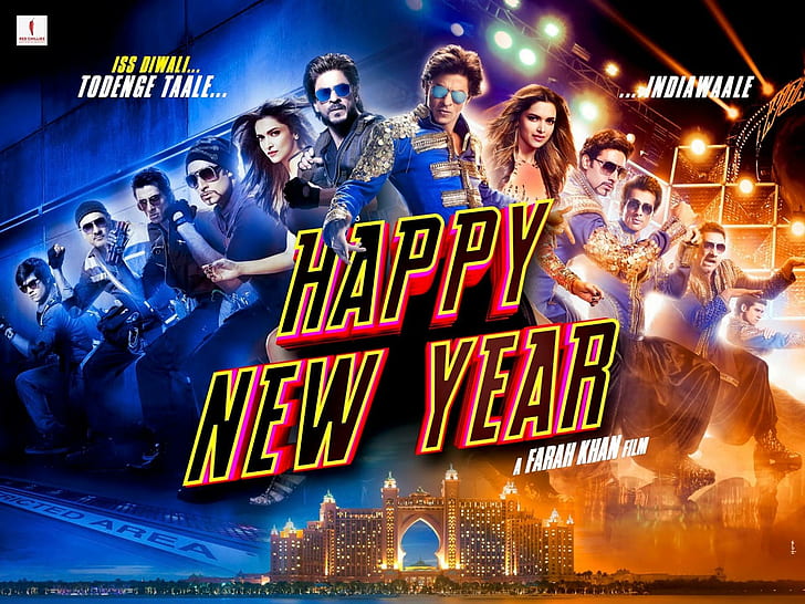 Happy New Year Movie HD, 1920x1440, happy new year, movie, happy new year movie, shahrukh khan, deepika padukone, abhishek bachchan, HD wallpaper