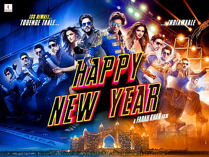 Happy New Year Movie HD, 1920x1440, с новым годом, фильм, с новым годом фильм, шахрух хан, дипика падуконе, абхишек баччан, HD обои HD wallpaper