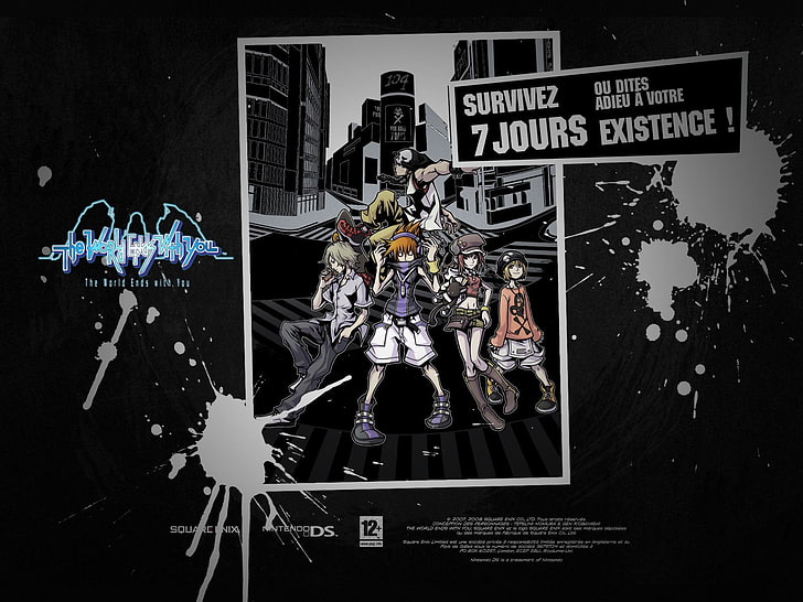 gry wideo, The World Ends With You, Tapety HD