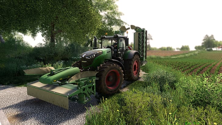 fs19, 농업, 농장, 트랙터, 수확, 자연, 농업 시뮬레이터, HD 배경 화면