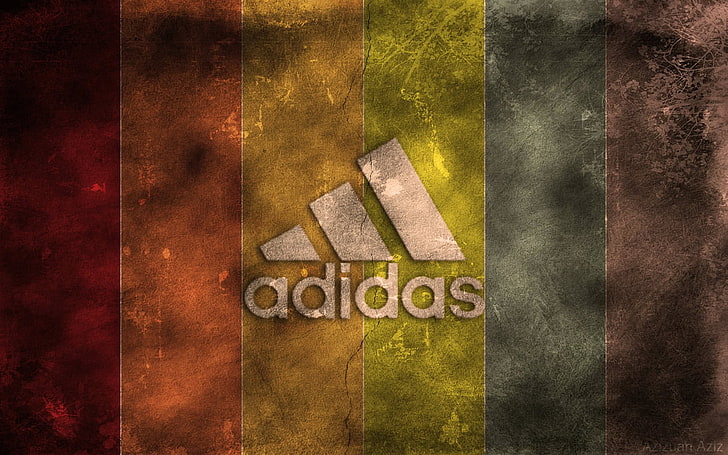 أديداس ، شعار أديداس ، أخرى ، ألوان ، أحذية أديداس، خلفية HD