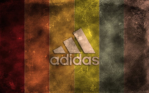 Adidas, adidas logo, Outro,, cores, adidas, sapatos, HD papel de parede HD wallpaper