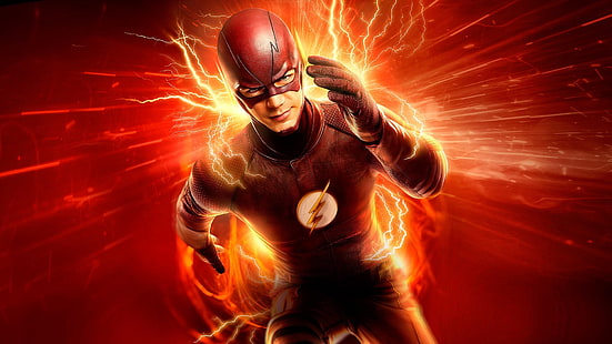 The Flash Hintergrundbild, Fernsehserie, The Flash (2014), Barry Allen, Flash, Grant Gustin, HD-Hintergrundbild HD wallpaper