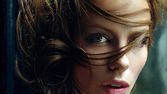 Kate Beckinsale, face, celebrity, actress, brunette, women, HD wallpaper HD wallpaper