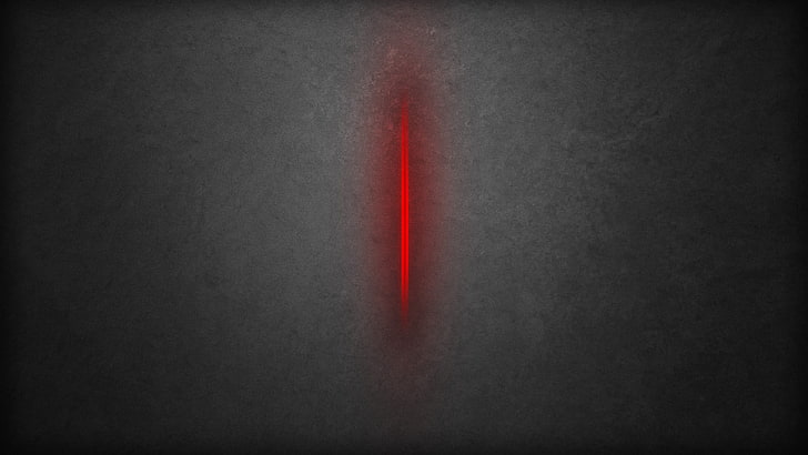 red line artwork, minimalism, monochrome, lines, red, HD wallpaper
