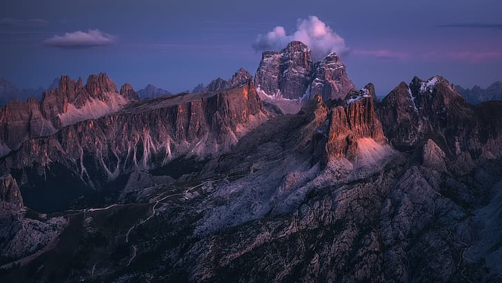pegunungan, Italia, The Dolomites, Dolomites, Wallpaper HD