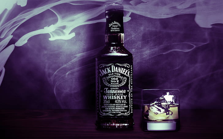 Jack Daniels, Jack Daniels alter Tennessee Whiskey, Whiskey, Alkohol, Flasche, HD-Hintergrundbild