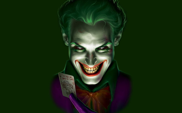 The Joker wallpaper, smile, the inscription, map, Batman, Joker, comic, HD wallpaper