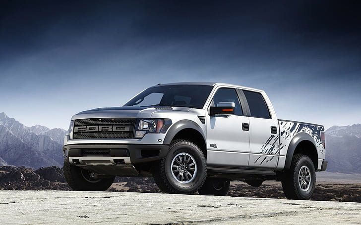 Ford Raptor Truck Hd White Ford Crew Cab Pickup Truck Cars Ford Truck Hd Wallpaper Wallpaperbetter