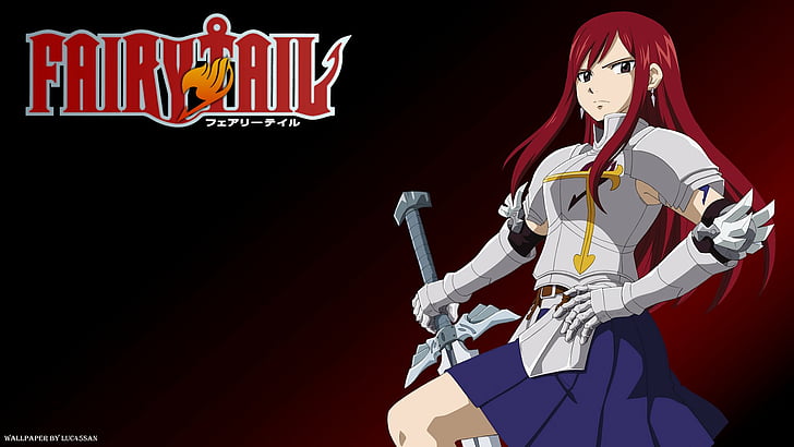 Anime, Fairy Tail, Erza Scarlet, Tapety HD