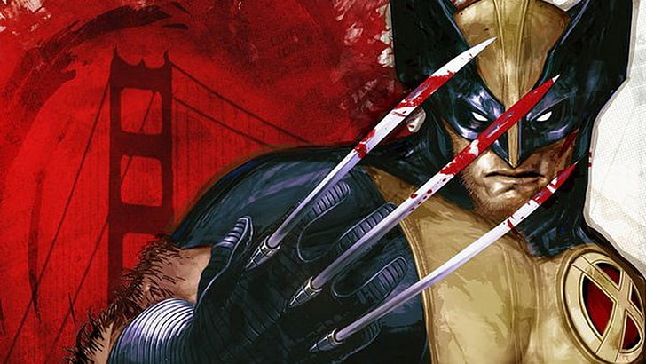 Wolverine illustration, serier, Wolverine, HD tapet