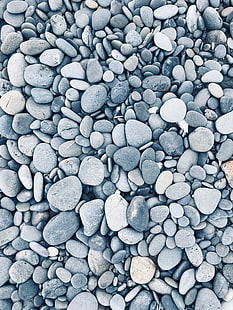 камъче, камъни, морски, повърхност, форма, сиво, HD тапет HD wallpaper
