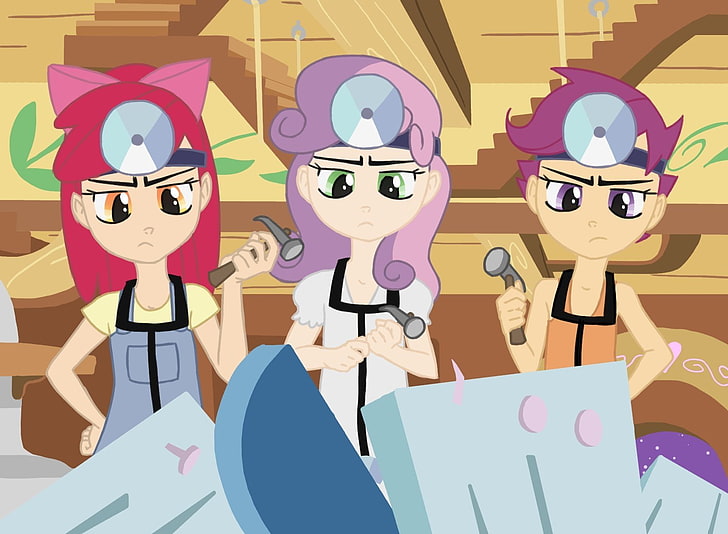 TV-show, My Little Pony: Friendship is Magic, Apple Bloom, Scootaloo (My Little Pony), Sweetie Belle, HD tapet