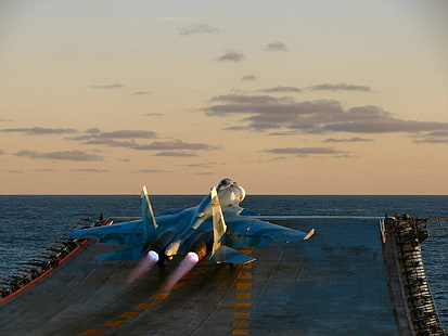 Cazas a reacción, Sukhoi Su-33, Fondo de pantalla HD HD wallpaper