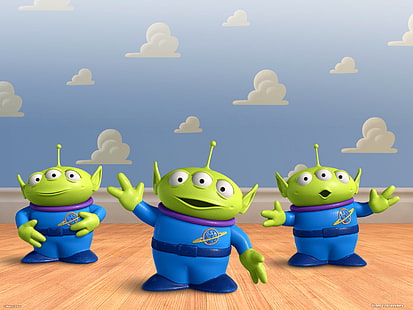 Wallpaper karakter Toy Story, alien, cakar, cerita mainan, toystory, pelarian hebat, Wallpaper HD HD wallpaper