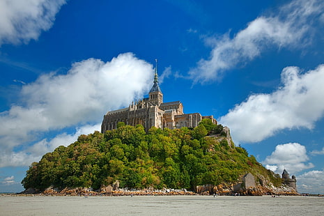 Religious, Mont Saint-Michel, HD wallpaper HD wallpaper