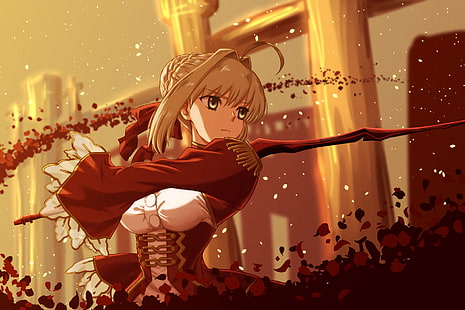 Seria Fate, Fate / Extra, Nero Claudius, Sabre (Seria Fate), Tapety HD HD wallpaper