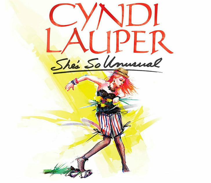 cyndi, dance, glam, lauper, pop, poster, wave, Sfondo HD