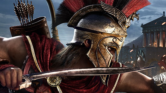 4K, Alexios, 8K, E3 2018, Assassins Creed: Odyssey, HD papel de parede HD wallpaper