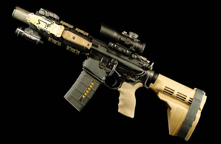 Pistola, arma, AR-15, Fondo de pantalla HD | Wallpaperbetter