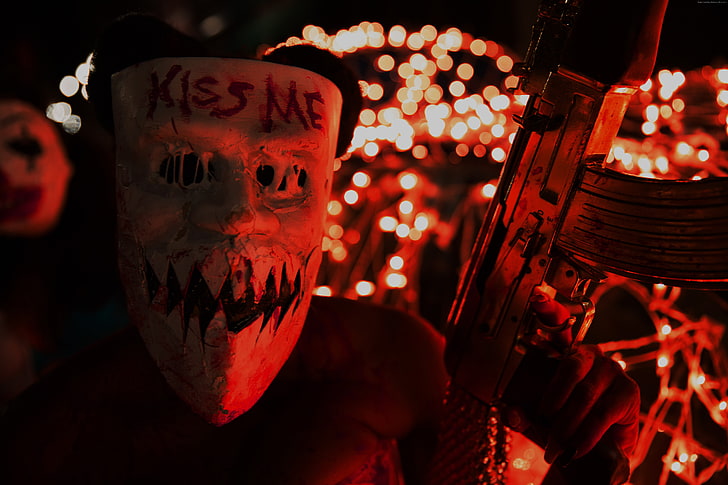 The Purge: Election Year, best movies of 2016, mask, HD wallpaper