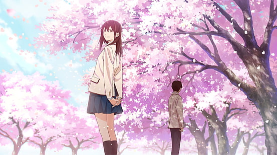 Anime, jag vill äta bukspottkörteln, Haruki Shiga, Sakura Yamauchi, HD tapet HD wallpaper