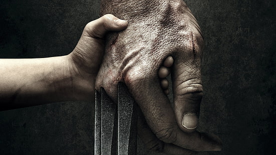 human hand with claw illustration, Logan (2017), movies, Wolverine, X-23, HD wallpaper HD wallpaper