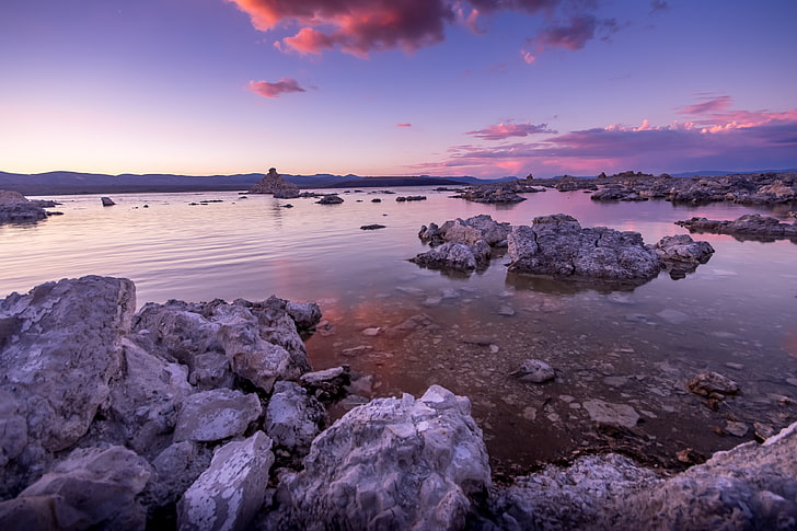 น้ำสะท้อนหินเมฆธรรมชาติ, วอลล์เปเปอร์ HD