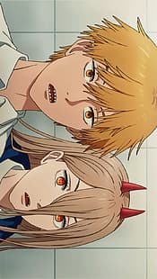 Kettensägen-Mann, Denji (Kettensägen-Mann), Power (Kettensägen-Mann), Manga, HD-Hintergrundbild HD wallpaper