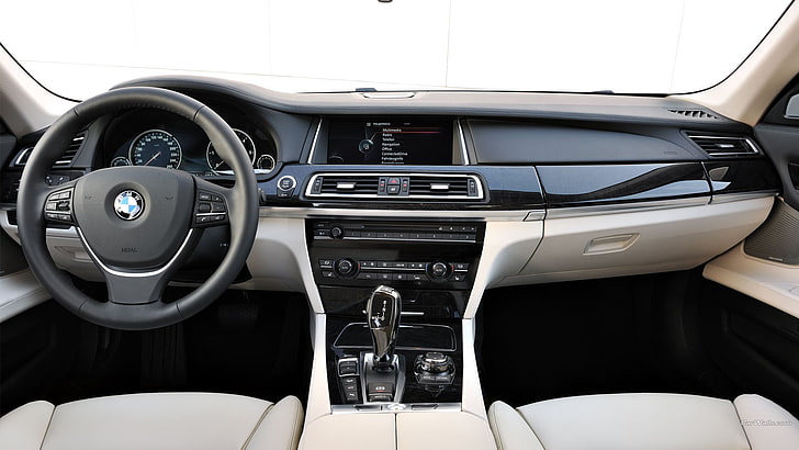 BMW interior, BMW 7, automóvil, interior del automóvil, Fondo de pantalla HD