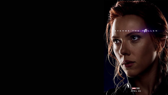 Scarlett Johansson, Black Widow, Natasha Romanova, Avengers: Endgame, Avengers Finale, Terpily Thanos, Fondo de pantalla HD HD wallpaper