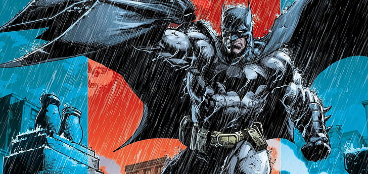 Batman, Batman: Detective Comics, DC Comics, Rain, HD wallpaper
