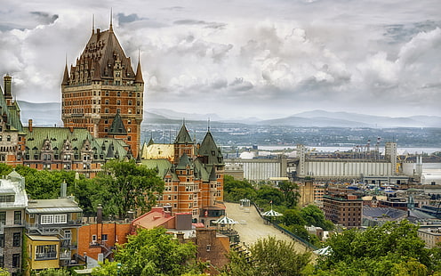 Kanada, Quebec, QC, Chateau Frontenac Quebec, Tapety HD HD wallpaper