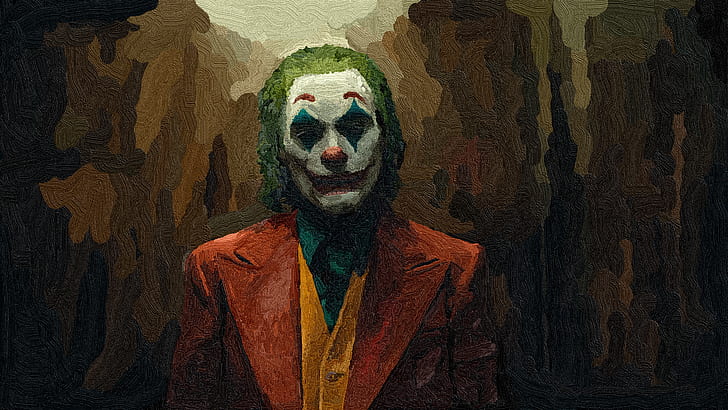 Joker (película de 2019), pinceles, Fondo de pantalla HD