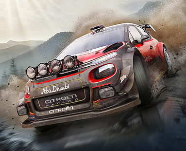 시트로엥 C3, WRC 7, BigBen Interactives, 팩 샷, HD 배경 화면 HD wallpaper