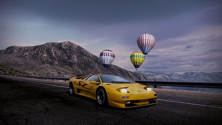 Besoin de vitesse: Hot Pursuit, Lamborghini Diablo, Fond d'écran HD