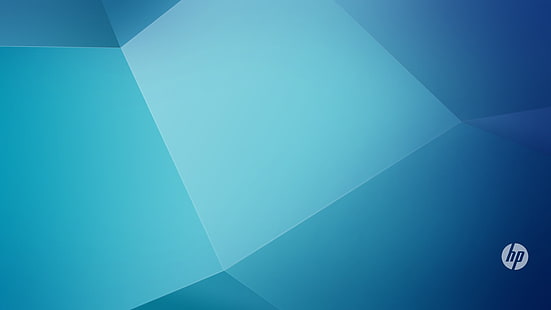 흰색과 파란색 나무 테이블, 휴렛 팩커드, HD 배경 화면 HD wallpaper