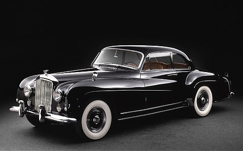 1955 Bentley R Type, черен класически автомобил, автомобили, 1920x1200, bentley, bentley r type, HD тапет HD wallpaper