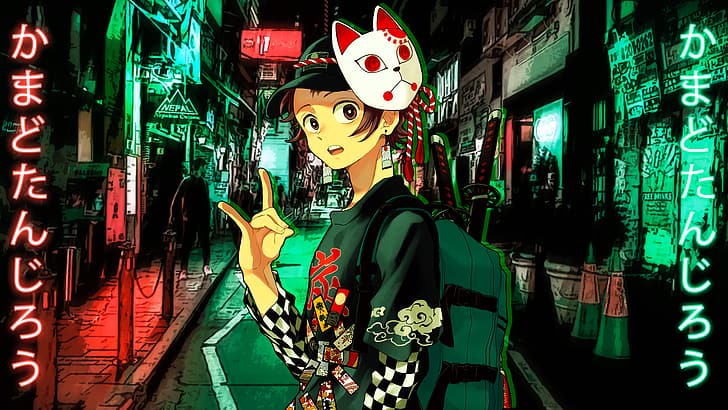 Kamado Tanjirō, Kimetsu no Yaiba, Pop-Art, HD-Hintergrundbild