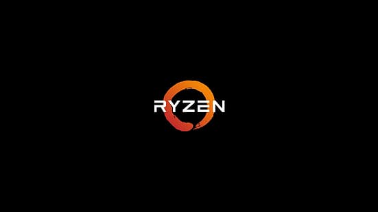 logo, hitam, RYZEN, Wallpaper HD HD wallpaper