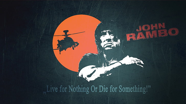 John Rambo poster, movies, John Rambo, Sylvester Stallone, Rambo, HD wallpaper