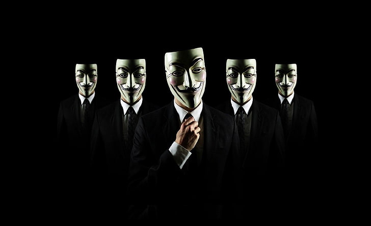 Anonimo, maschera di Guy Fawkes, computer, altri, anonimo, maschera, Sfondo HD