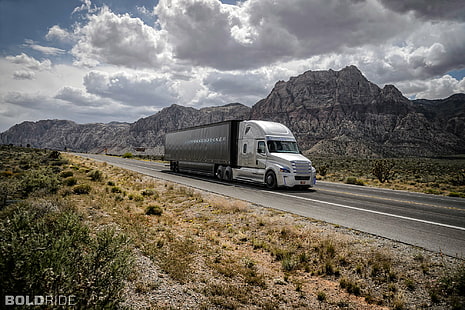 freightliner, semi, traktor, transportasi, truk, Wallpaper HD HD wallpaper