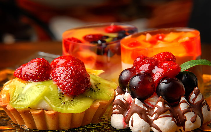 fruit, tart, HD wallpaper