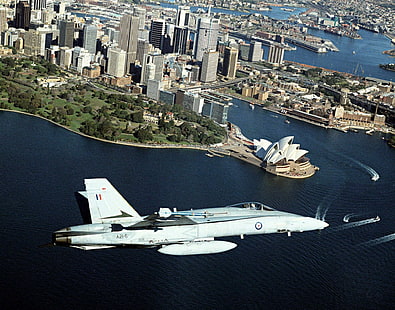 Raaf - F / a 18 Hornet, Sydney, Australien, FA 18 Hornet, New South Wales, Raaf, flygplan, HD tapet HD wallpaper