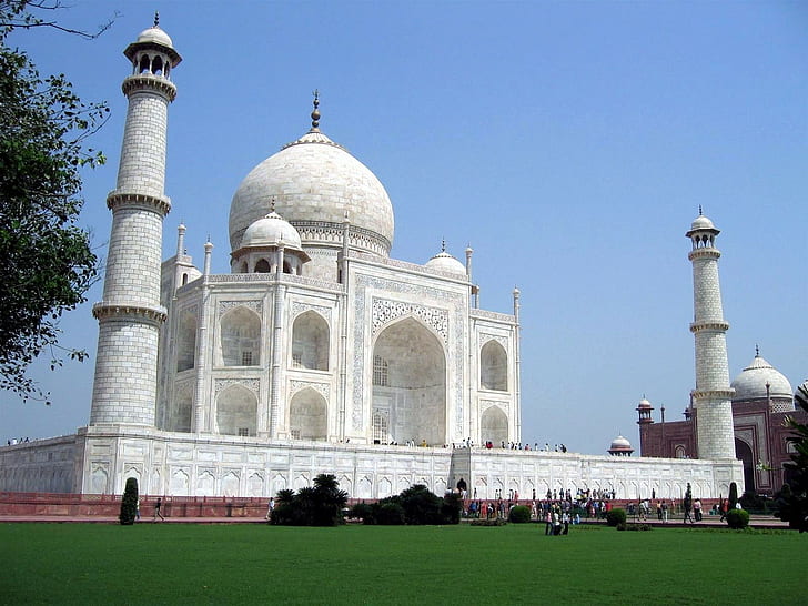 architecture, mausoleum, building, Indian, Taj Mahal, ancient, HD wallpaper