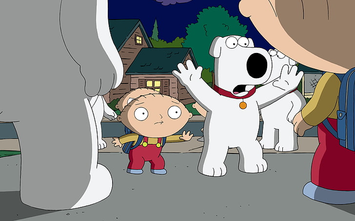 ТВ-шоу, Family Guy, Брайан Гриффин, Стьюи Гриффин, HD обои