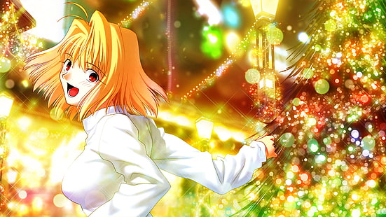 Anime, Tsukihime, Arcueid Brunestud, Christmas, Shingetsutan Tsukihime, HD wallpaper HD wallpaper