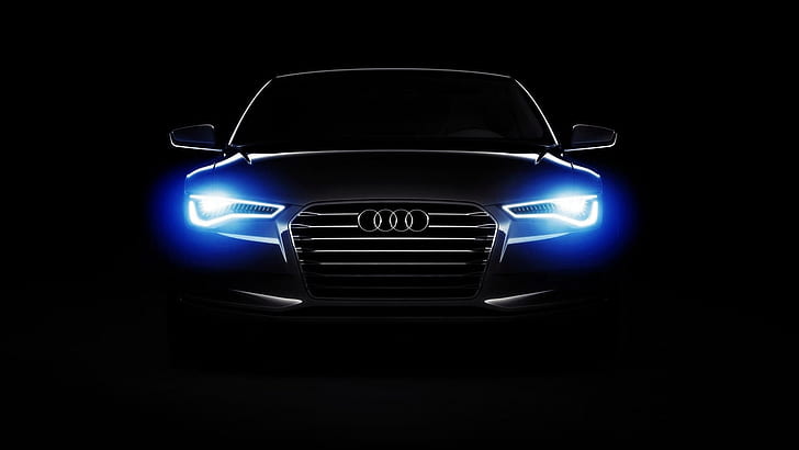 Audi, Audi A6, кола, тъмно, светлини, HD тапет