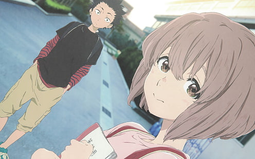Anime, Koe No Katachi, Shouko Nishimiya, Shouya Ishida, Sfondo HD HD wallpaper